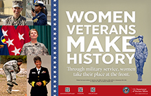 Women Veterans Make History Thumbnail of Outreach Poster: Women Veterans Make History.