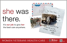 She Was There Thumbnail of Outreach Poster: She Was There. It's our job to give her the best care anywhere.