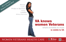 VA Knows Women Veterans I Thumbnail of VA Knows Women Veterans (Poster I).
