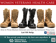 Intimate Partner Violence Awareness Thumbnail of Women Veterans IPV Poster: Let VA Help.