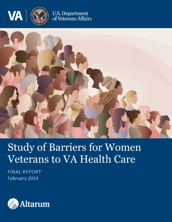 Thumbnail image of Study of Barriers for Women Veterans to VA Health Care