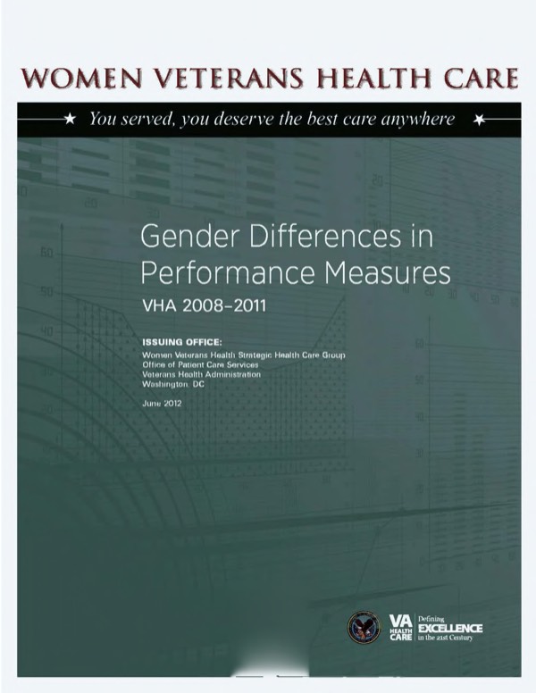 Thumbnail image of Gender Differences in Performance Measures: VHA 2008-2011