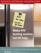 HIV Awareness and Prevention Thumbnail of HIV outreach poster: Make HIV testing routine.